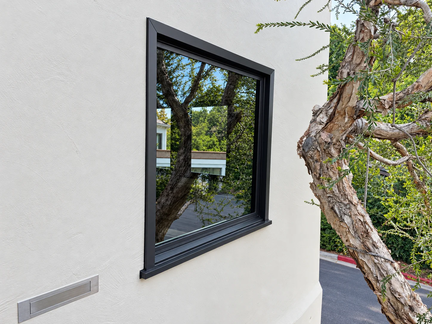 Marvin Essential Bronze Awning Window With Exterior Coil Wrap